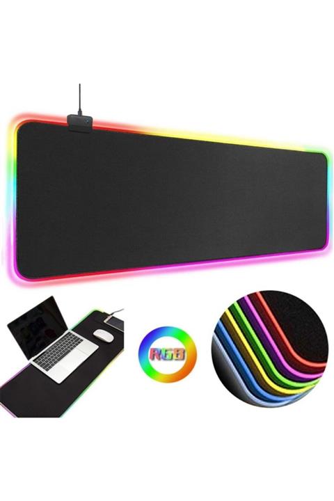 SPRANGE Lmp-25 Rgb Işıklı Oyuncu Mouse Pad Kaymaz Taban 25*30cm