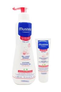 Mustela Çok Hassas Ciltlere Özel Bebek Bakım Seti Soothing Cleansing 300ml+ Soothing Moisturizing