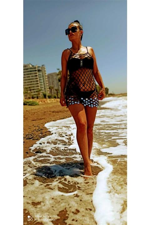 Zey Desing Pullu Etek Askılı Pareo