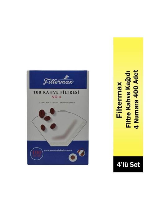 Filtermax Filtre Kahve Kağıdı 400 Adet 4 Numara