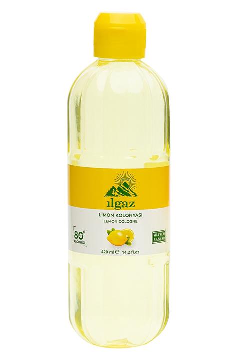 ILGAZ Klasik Limon Kolonyası 420 Ml 80 Derece Limon Kolonya Dökme Kolonya Yüksek Alkollü Kolonya