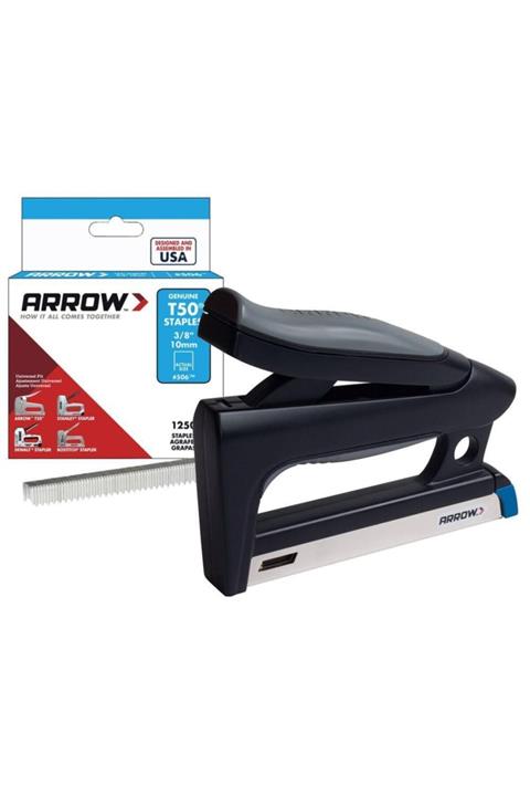 ARROW Profesyonel Mekanik Zımba Ve Çivi Tabancası + 1250 Adet Zımba