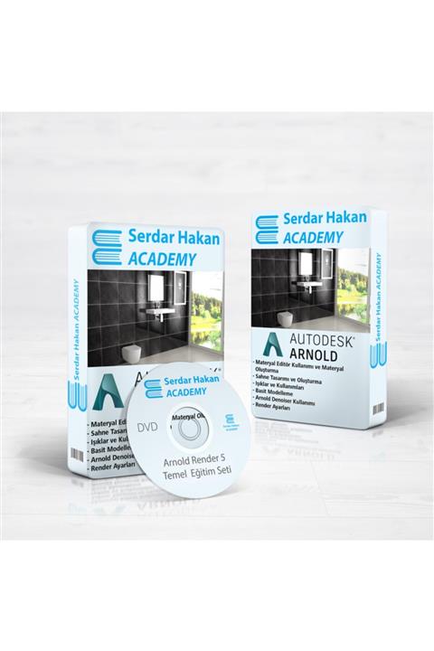 Serdar Hakan ACADEMY 3ds Max 2021 Ve Arnold Render Motoru Temel Eğitim Seti + Texture Arşivi