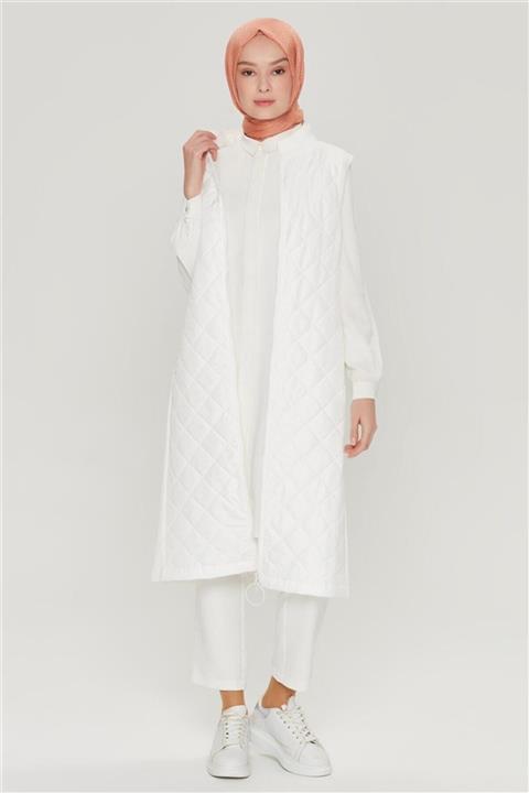 Armine 21y4218 Kadın Beyaz Yelek