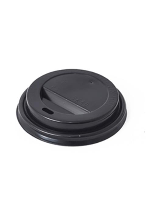 Karton Bardak Kapağı Siyah (sıcak Içecek) (8,9,12 Oz Için ) ( 80 Mm Çap ) 100'lü Paket