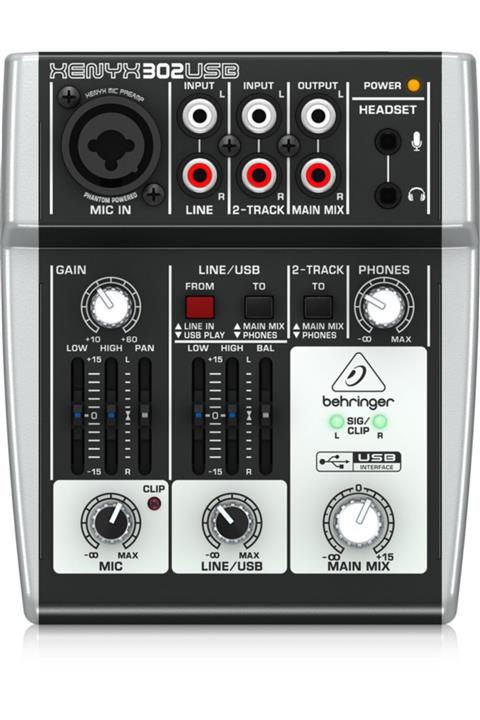 Behringer Xenyx 302usb 2 Kanal Usb Ses Kartlı Stüdyo Mikseri