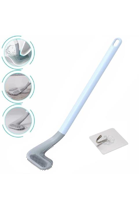 RealWest Golf Tasarımlı Silikon Wc Klozet Mutfak Temizlik Fırçası Kanca Hediyeli