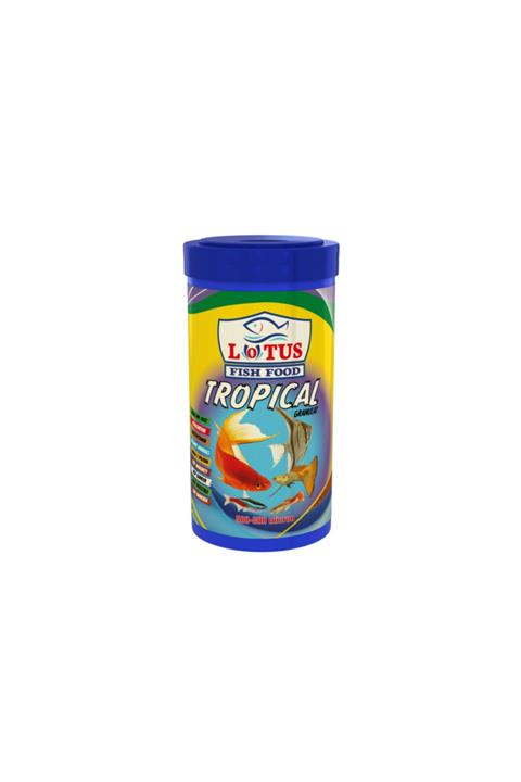 Lotus Tropical Granulat Mix Karışık Lepistes Moli Tetra Kılıç Balık Yemi 250 Ml 100 Gr
