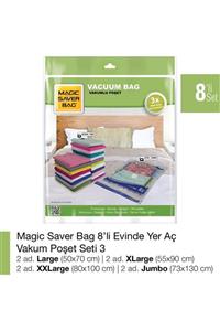 Magic Saver Bag 8’li  Vakumlu Poşet Set-3