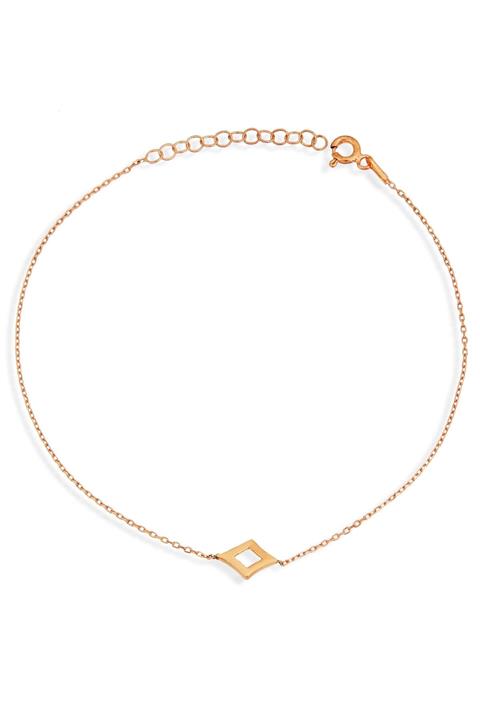 Argentum Concept Dörtgen Motifli Gümüş Halhal