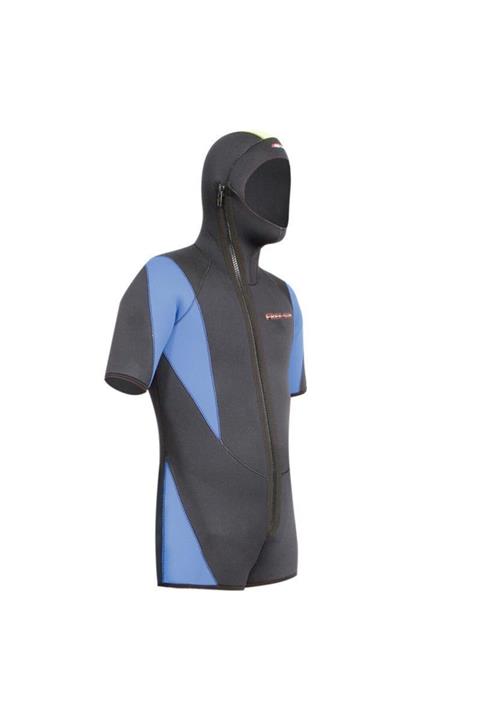 FreeSub 5mm Fermuar Başlıklı Shorty Scuba Tüplü Dalış Elbisesi