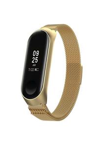 JavaTech Xiaomi Mi Band 3/4 Uyumlu Metal Kordon Yüksek Kalite Çelik Kayış Hasır Örgü Kordon M3 M4 Mi3 Mi4