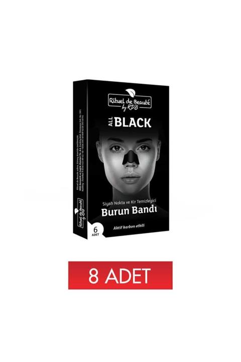 Rituel De Beaute 8 X Siyah Nokta Ve Kir Temizleyici Burun Bandi (Toplam 8 Adet)