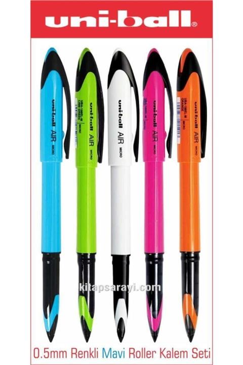 UNİBALL Uniball Air 0.5 Mm Renkli- Mavi Roller Kalem Seti