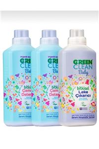 Green Clean Baby Çamaşır Deterjanı 1000 ml 2 Adet + Baby Leke Çıkarıcı 1000 ml1 Adet