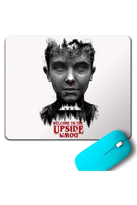Kendim Seçtim Stranger Thıngs Eleven Face Upsıde Down Bisiklet Mouse Pad