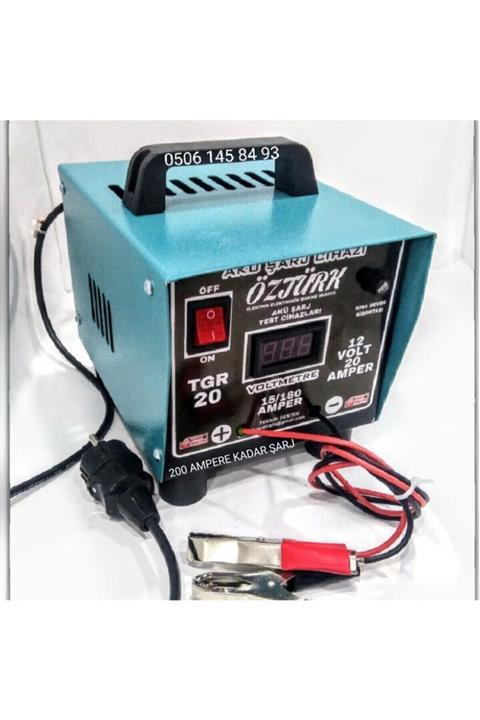 Öztürk Dijital Göstergeli 12 Volt 20 A Akü Şarj Cihazı (1 YIL TAM GARANTİ)