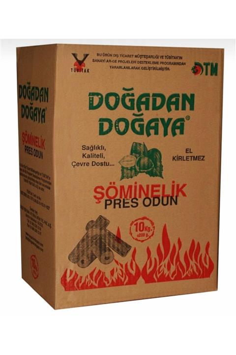 HMNL Briket Şömine Odunu 30kg Fındık Kabuğundan Preslenmiş Şömine Odunu