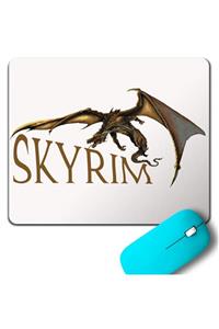 Kendim Seçtim Skyrım Dragon Logo The Elder Scrolls V Mouse Pad