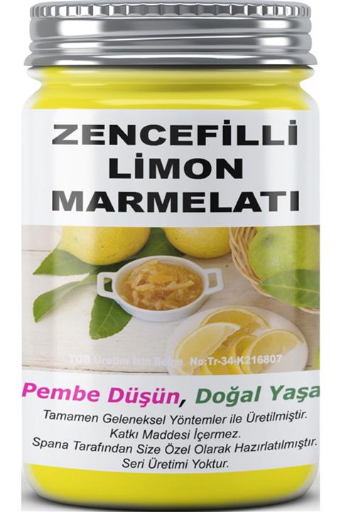 SPANA Zencefilli Limon Marmelatı Ev Yapımı Katkısız 330gr