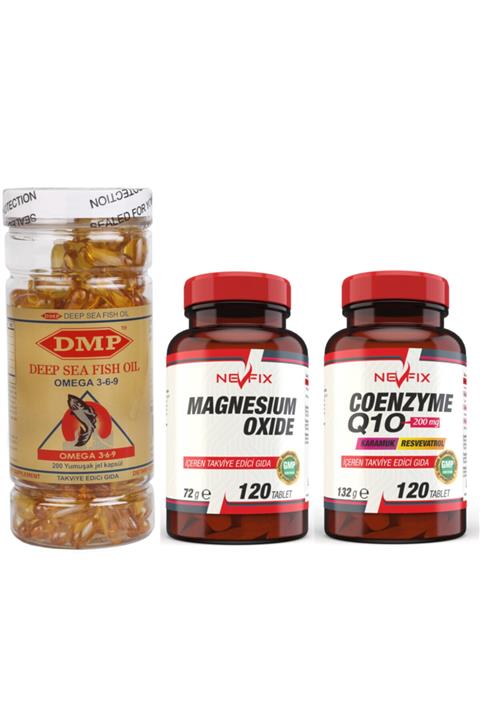 Nevfix Omega 3 6 9 1000 Mg Magnezyum 250 Mg Coenzyme 200 Mg 3 Ürün 1'den