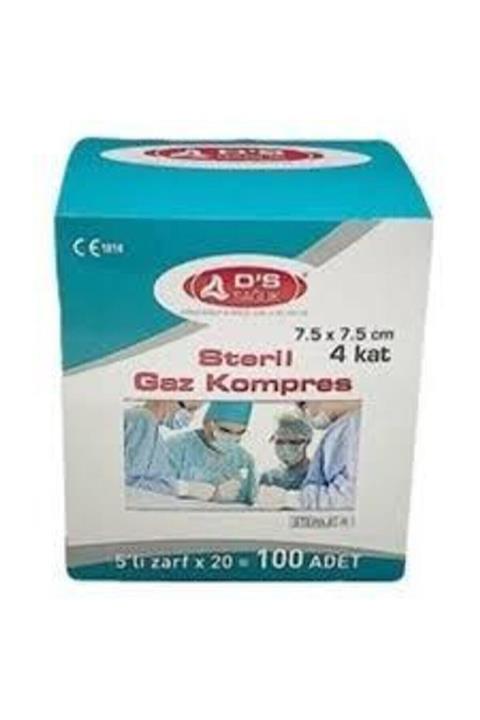 D'S Damla Sağlik Damla Sağlık 7.5x7.5 Cm Steril Gaz Kompres 100 Adet