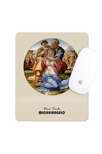 Özer Store Michelangelo Doni Tondo Temalı Bilek Destekli Dikdörtgen Mouse Pad Mouse Altlığı