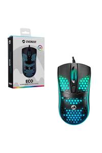 Everest Oyuncu Mouse Kablolu 1600dpı Ledli Sm-654