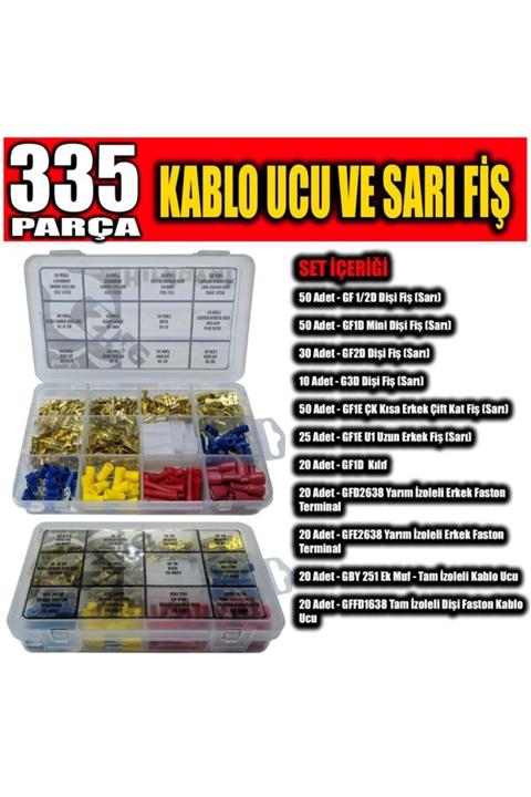 Site Hırdavat 335 Parça Kablo Ucu Ve Fiş Seti