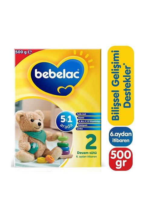 Bebelac 2 Devam Sütü 500 Gr 6-9 Ay