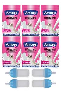 AMORE Lifeguard Yavru Kedi Süt Tozu 6x240gr + 4 Biberon