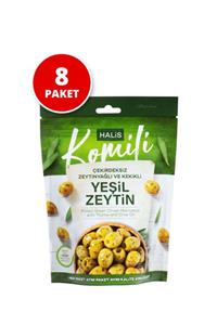 Komili Çekirdeksiz Zeytinyağlı Ve Kekikli Yeşil Zeytin 8x170g