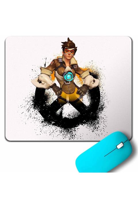 Kendim Seçtim Overwatch Tracer Heroes Steam Logo Mouse Pad