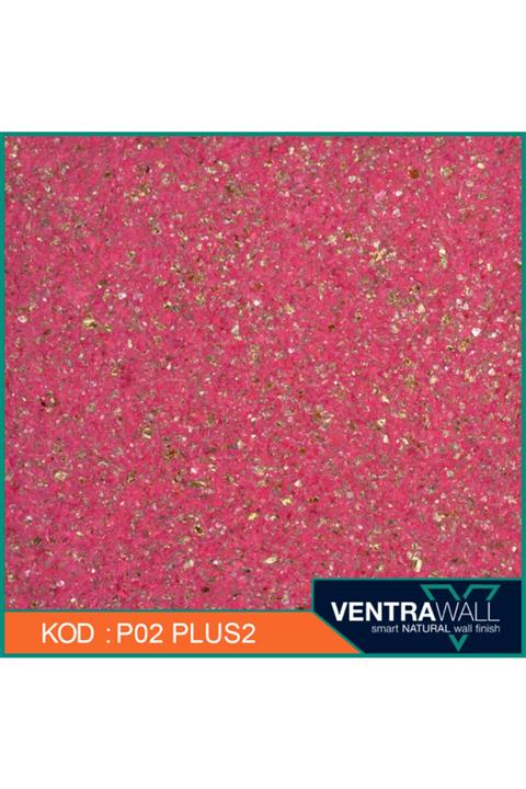 ventrawall Ipek Sıva Duvar Boyası Pembe P02-plus2