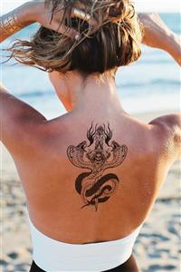 BP Tattoo Serpent Unisex Yılan Ve Kılıç Dövmesi