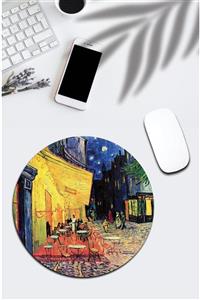 pixolog Van Gogh Cafe Terrace At Night Yuvarlak Mouse Pad 433