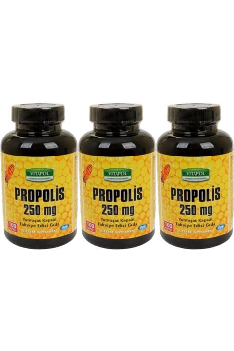 Vitapol Propolis Arı Sütü Polen 500 Mg 100 Kapsül X 3 Kutu