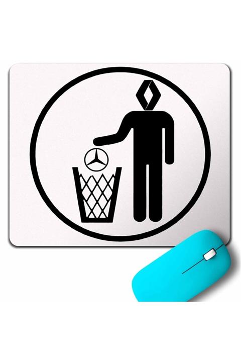 Kendim Seçtim My Favori Renault Reno Mercedesi Çöpe Atıyor Mouse Pad
