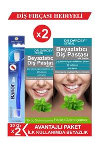 Dr Darcey Beyazlatıcı Diş Pastası 20 Gr*2  Adet + Banat Diş Fırçası  Hediye