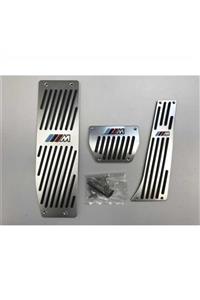 GENPO Bmw 3 Serisi, New 1 Serisi X1, E46, E90, E92, E93, E 87 Pedal Seti Silver (otomatik Vites)