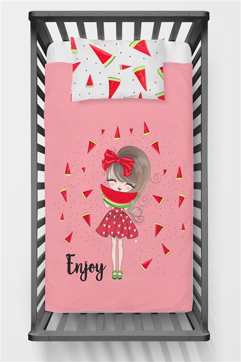 Homamia Bebek Yatak Örtüsü Karpuzlu Kız