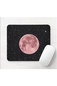 SEÇ Baskı Tasarım Pembe Ay Mouse Pad