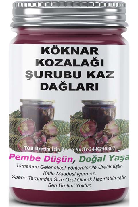 SPANA Köknar Kozalağı Şurubu Kaz Dağları Ev Yapımı Katkısız 330gr