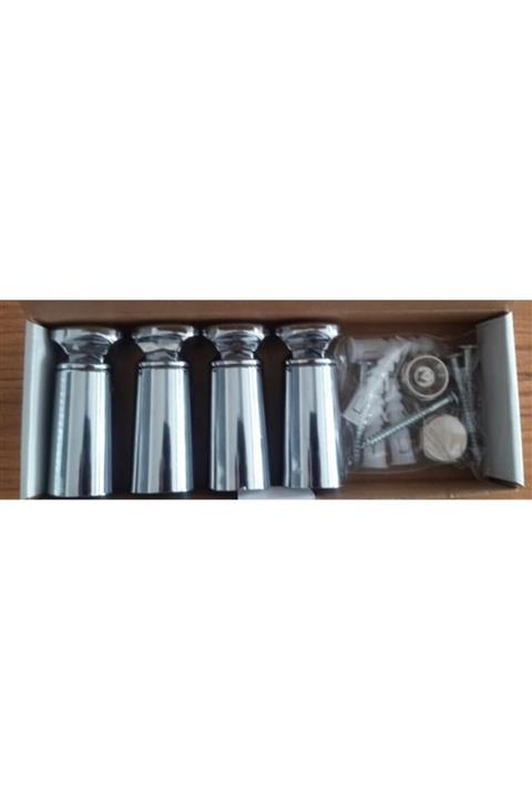 Radiva Havlupan Montaj Seti 4'lü Krom Kör Tapalı