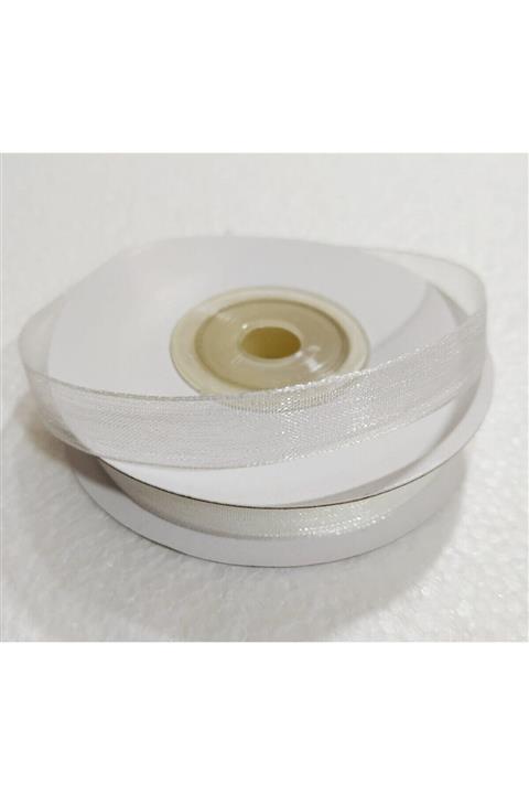 Ekin Süs Beyaz Organze Tül Kurdele