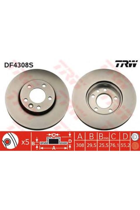 Parçafoni Fren Diski Ön Hava Kanallı (vw Transporter T5)