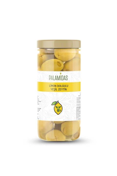 Palamidas Kalamata Yeşil Zeytin Limon Dolgulu 480g Cam Kavanoz