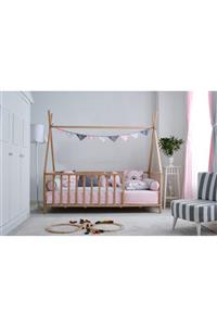 SOFT BABY TEKSTİL Stars Pink Montessori Uyku Seti