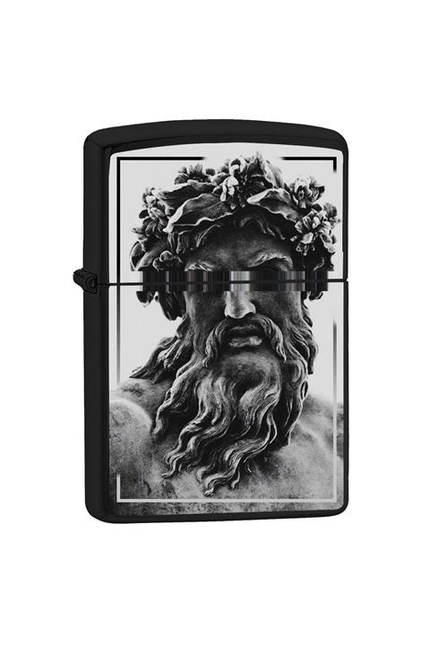 Noon Collection Noon Zeus Figürlü Siyah Çakmak Nn6209-02