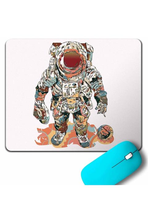 Kendim Seçtim Fly Me To The Moon Astronot Gezegen Mouse Pad